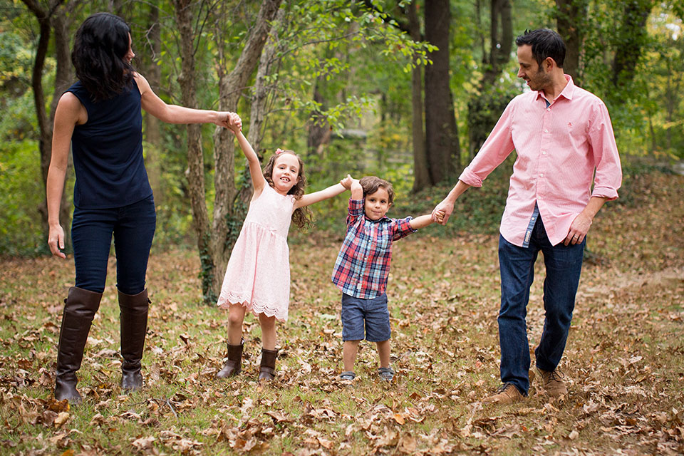 Family walking